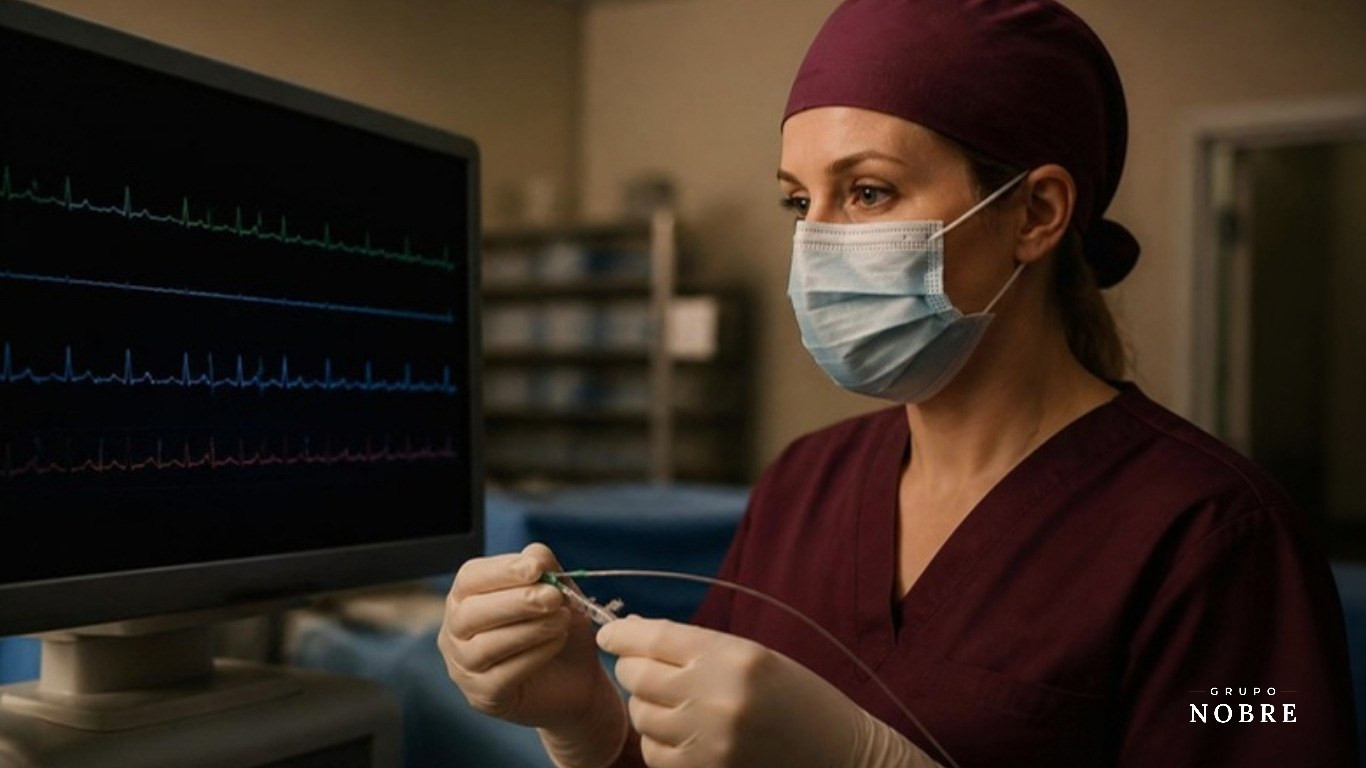 Ponta do PICC por ECG intracavitário: como funciona