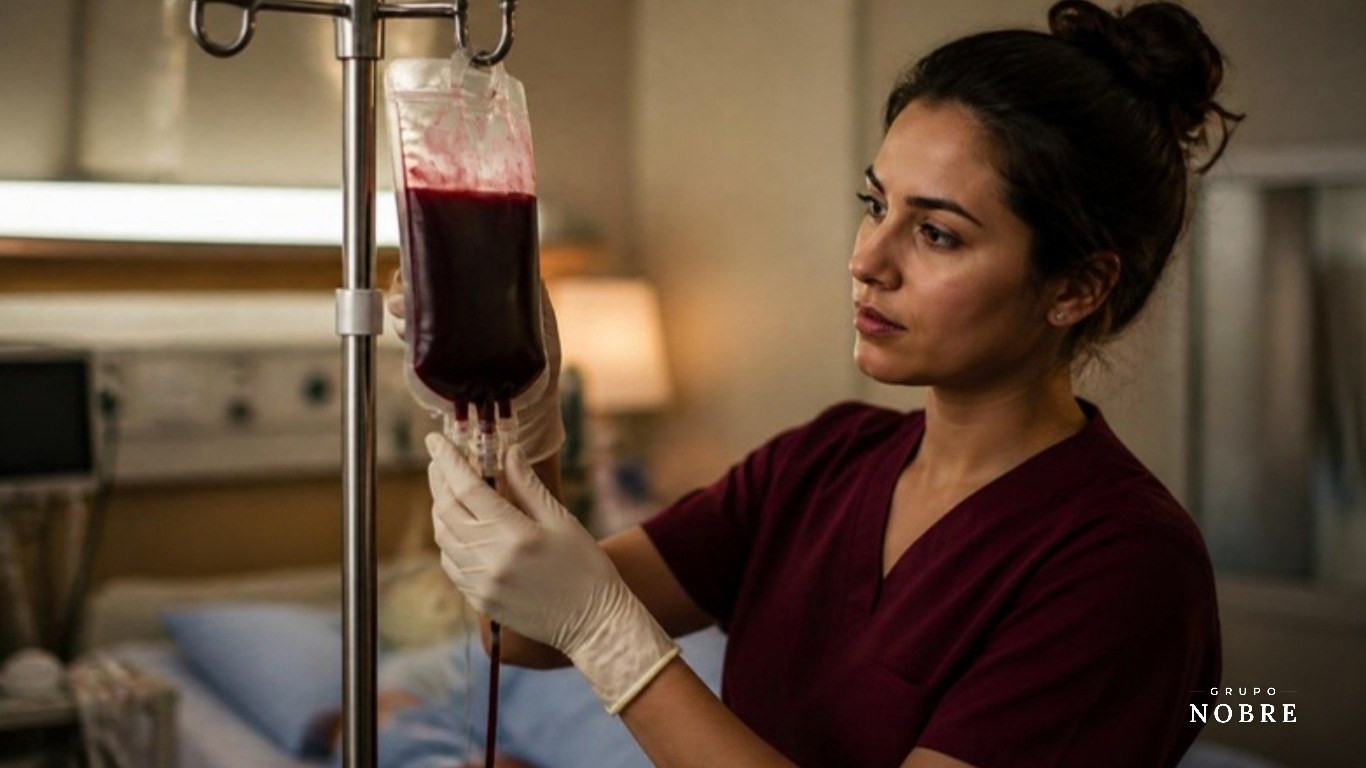 Transfusão de sangue: cuidados de enfermagem passo a passo